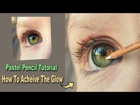 Pastel Pencil Tutorial | Glowing Eye Study + Eye Lashes and Skin Tone