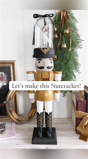 Thrifted Nutcracker Makeover for Christmas! #christmastreediyideas #diychristmasdecor #christmasdiy #christmascountdown #christmasdecor #creatorsearchinsights #christmas2024 #christmasnutcracker #nutcracker