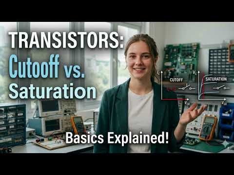 ⚡2.1⚡ The Basics of Transistors Cutoff and Saturation Regions Explained