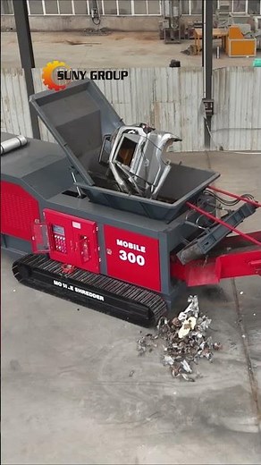 Heavy Duty Mobile Shredder | Crushing Car Shells On-Site 🚗💥