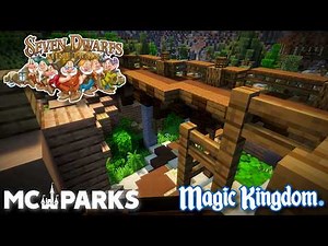 Seven Dwarfs Mine Train - Minecraft MCParks Disney's Magic Kingdom Ride [HD POV]
