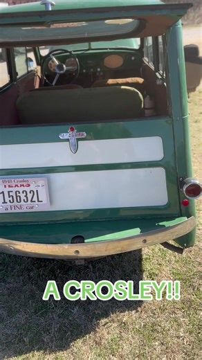 The CROSLEY was branded by Powel Crosley JR. These fuel efficient compact vehicles can in several models including cars and wagons. #classiccar #crosley #carsoftiktokcontest #carguys #carshow