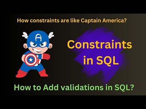 Constraints in SQL || How to add validations in SQL #sql