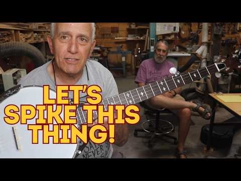 795 RSW Installing 5th String RR Spikes In A Banjo