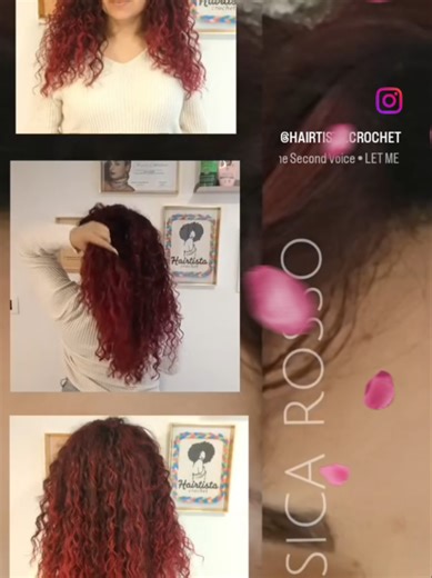 Riccio a Boccolo Rosso Degradè - Risultato Bellissimo!