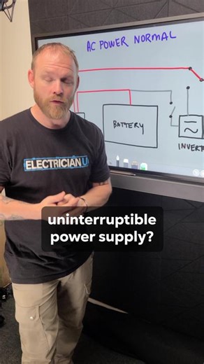 How a UPS maintains constant power #electrician #electricians #electricianu #electricity #electricianstuff #electricianshit #electricalsafety #safety #battery #batteries #leadacidbattery #leadacid #ups #upsbackup #backuppower #backuppowersupply #backupbattery #ev #tesla #lithiumionbatteries #lithiumion #lithiumbattery #electriciansoftiktok #electriciansofinstagram #electriciansofamerica #electricianlife #sparky #sparkylife