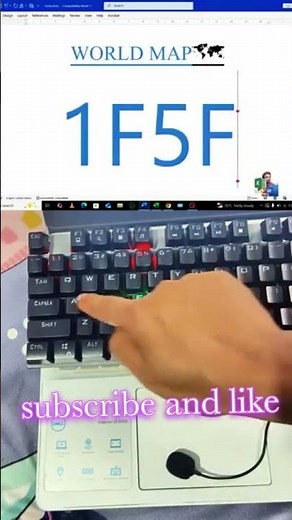 Draw a word map 🗺️in ms word using just a keyboard shortcuts #map