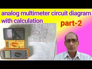 {143} multimeter circuit diagram with calculation part-2 | digital multimeter circuit diagram