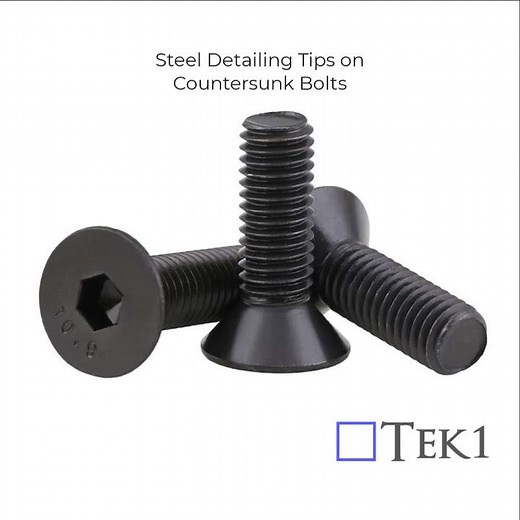 Detailing Tips on Countersunk Bolts
