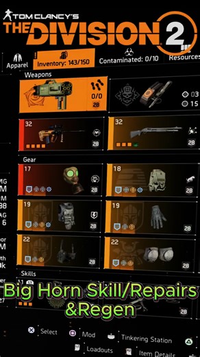 Big Horn Skills and Repairs in The Division 2 PvP
