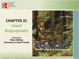 CHAPTER 21 Island Biogeography Prepared by Peter Stiling University of South Florida - SlideServe