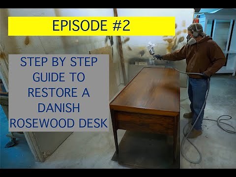 EP2: Mid-Century Danish Rosewood Desk Restoration | Step-by-Step Furniture Refinishing Tutorial
