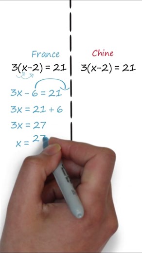 Math: France vs Chine ! #maths #mathematics