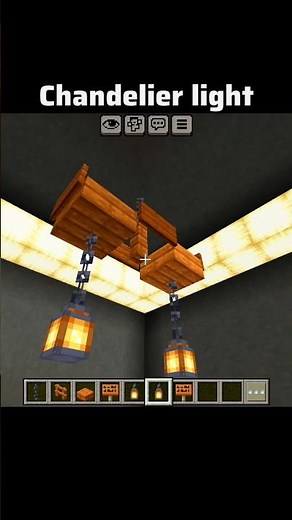 ✨ Easy Minecraft Chandelier Build! Make your house look aesthetic in seconds 😍#Minecraft