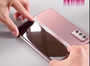 4 PCS Tempered Glass Designed for Samsung Galaxy Z Fold 2 5G, 2 PCS Front Full Covered Tempered Glass + 2 PCS Camera Lens Protector, Screen Protector Film Suit for Z Fold 2 (Gold)