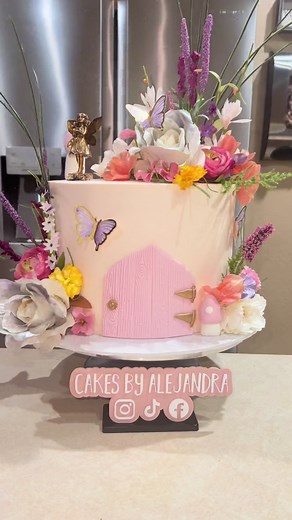 Mystical Fairy Garden Cake Design for Birthday Celebrations
