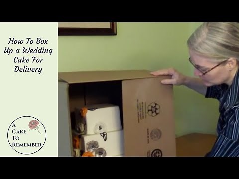 How to make boxes to transport and deliver wedding cakes