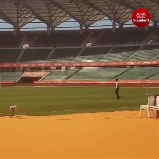 Preparations are underway at Benjamin Mkapa Stadium in Dar es Salaam for today’s matches: Madagascar vs Central African Republic and Mauritania vs Burkina Faso. Video by Davis Mberia. | Standard Digital