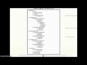 How To Write a Speech Part 2 (Outlines)