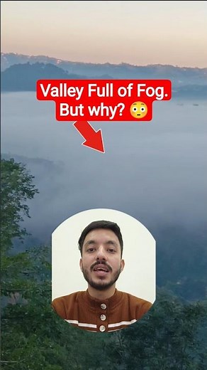 Why Fog in valleys but not on peaks?| #fog #radiationfog #valleyfog #shortsviral