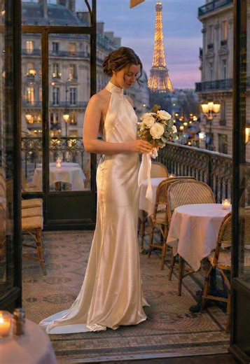 Ivory Silk Halter Neck Mermaid Gown, Open Back Evening Dress, Gala Formal Events - Etsy