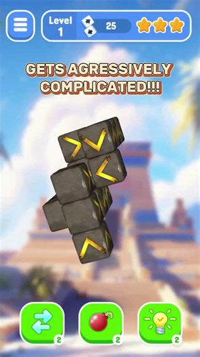 Staring at this cube for 10 minutes trying to find one move 👁️👄👁️ #casualgaming #unblockit #3dgames