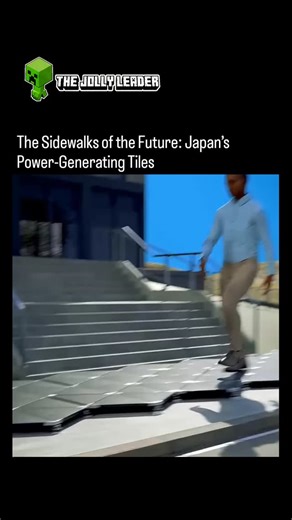 The Jolly Leader on Instagram: "Sustainable Power from Every Step ​Japan is leading the way in kinetic floor technology, which transforms physical footsteps into clean electricity. These specialized floor panels capture the kinetic energy generated when people walk over them, transferring it through integrated wiring to power storage units. ​Energy Generation: A single footstep can produce roughly 4 watts of electricity. ​Urban Integration: By installing these in high-traffic zones, cities can b