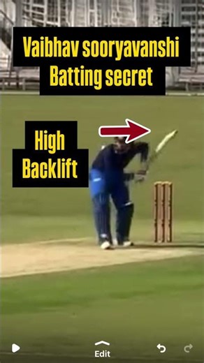 Vaibhav Suryavanshi Power Hitting Secret 🔥 Back & Across + High Backlift Explained!