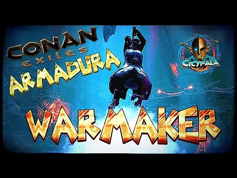 Conan Exiles COMO CONSEGUIR LA ARMADURA ROMPEDIOSES // Warmaker set y Campeón. (Fortaleza de klael)