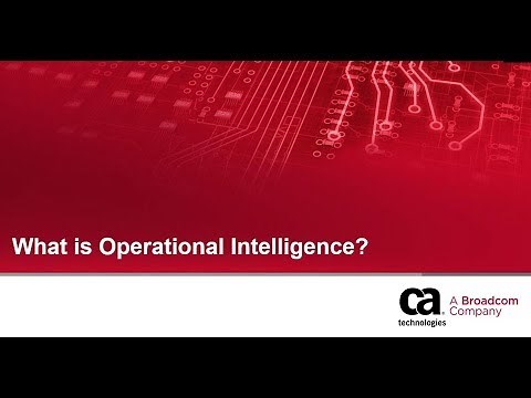 CA Digital Operational Intelligence: What is Operational Intelligence