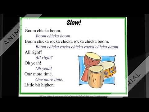 "Tempo, Dynamics and Pitch" lesson with "Boom Chicka Boom" song