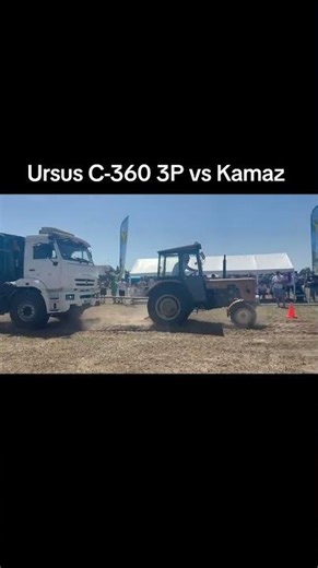 Ursus C-360 3P vs Kamaz #ursus #farming #traktor