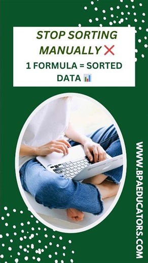 Stop Sorting Names Manually ❌ | Excel SORT Formula Trick 🔥
