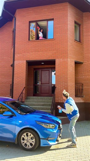 Epic Brick Prank: Hilarious Car Reaction! 😂 #shorts #prank