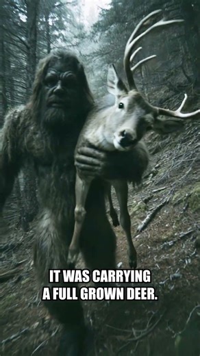 Colossal Ape-Like Creature Seen Carrying Prey Through Russian Forest