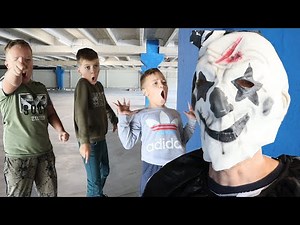 The clown attacked the children
