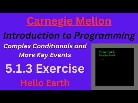 CM Intro to Programming Unit 5 Lesson 1 Hello Earth