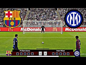BARCELONA VS INTER FULL PENALTY SHOOTOUT | BAR VS INT HIGHLIGHTS