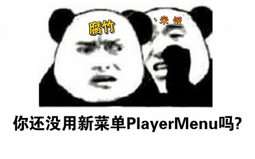 PlayerMenu —— 一款有点好用的玩家菜单插件