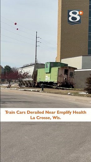 Train cars derailed near Emplify in La Crosse