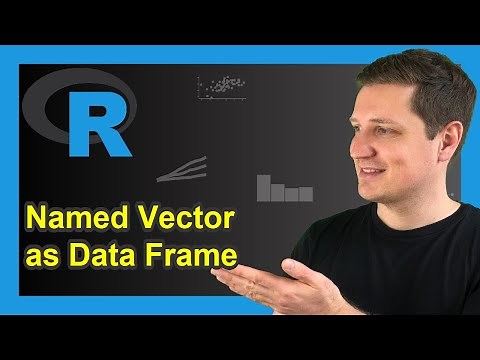 R Convert Named Vector to Data Frame (Example) | Change Array Class | data.frame & as.list Functions