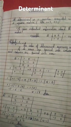 Determinant BCA.... Computational Mathematics#study