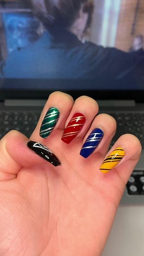Magical Harry Potter Nails Design for Hogwarts Fans