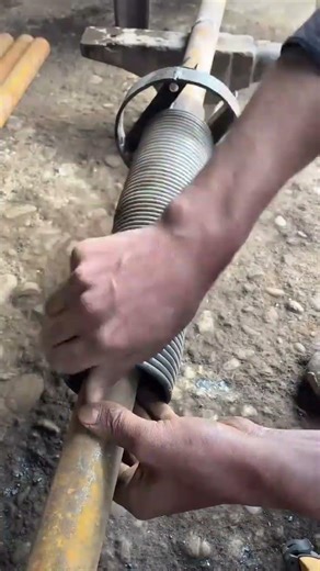the process of installing bolts on springs #shorts