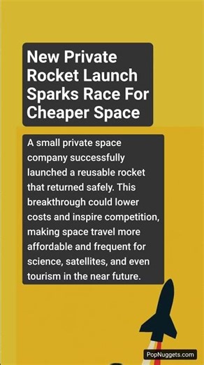 New private rocket launch sparks race for cheaper space