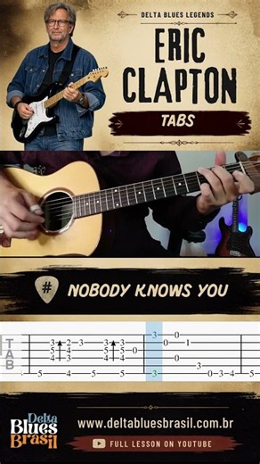 Nobody Knows You - Eric Clapton | Guitar TAB