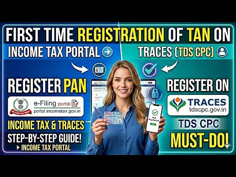 First Time TAN Registration on Traces and Income Tax Portal #tan #pan #tds #tdsfilling #tdsreturn