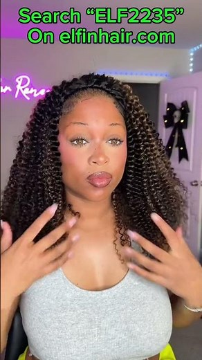 How to Install Highlights Half Wig | Easy Kinky Curly Tutorial