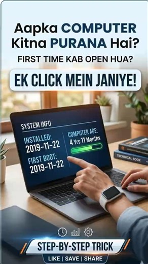 😱How Old Is Your Laptop Actually? #Shorts #PCTips #TechTricks