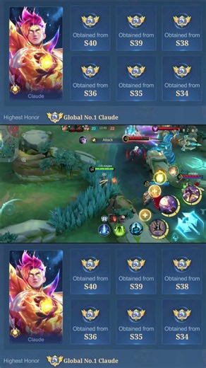 CLAUDE GAMEPLAY #mobilelegends #mlbb